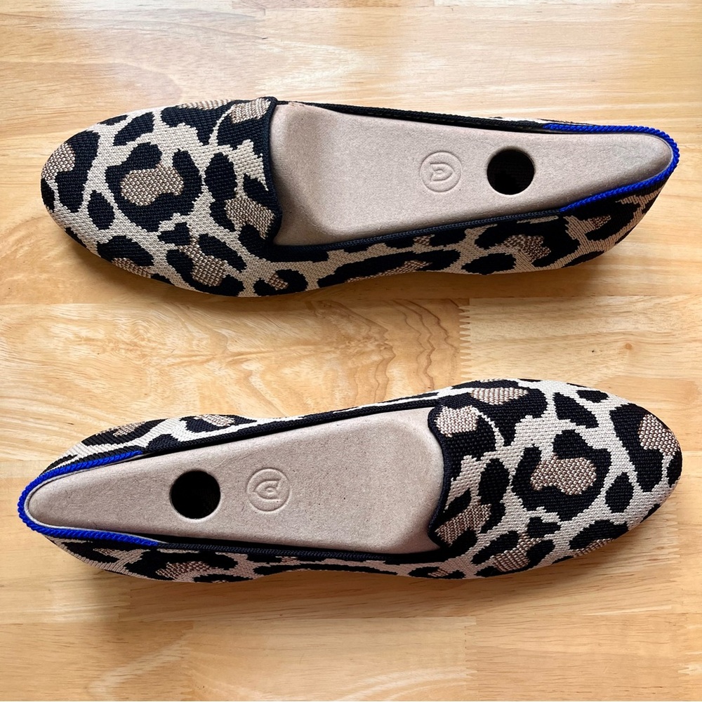 Rothy’s THE LOAFER, Size 10.5, in Desert Cat / Leopard Print - Picture 13 of 15